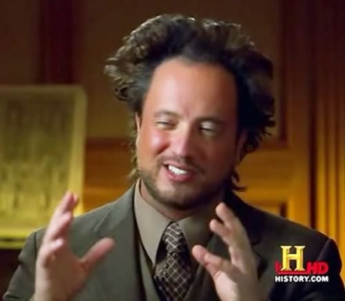 Ancient Aliens blank internet meme template